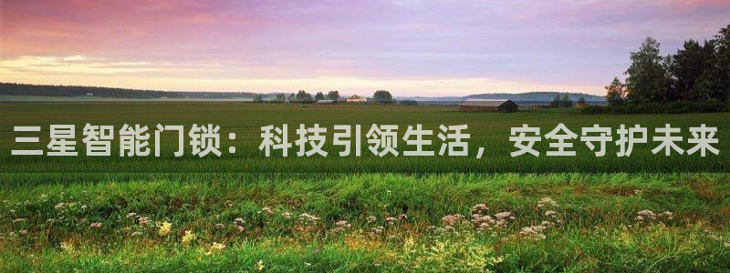 开丰娱乐注册登录：三星智能门锁：科技引领生活，安全守护未来