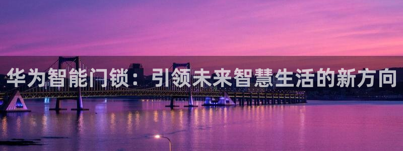 开丰娱乐开户：华为智能门锁：引领未来智慧生活的新方向