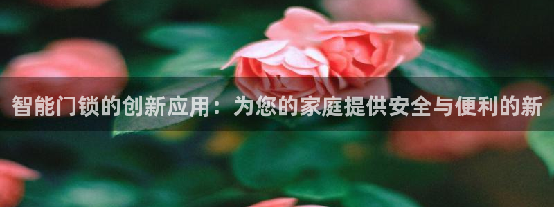 开丰娱乐网站：智能门锁的创新应用：为您的家庭提供安全与便利的