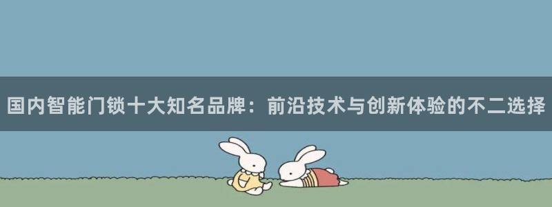 开丰娱乐若七九九：国内智能门锁十大知名品牌：前沿技术与创新体