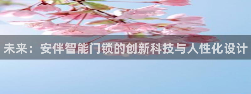 开丰娱乐咋7O777：未来：安伴智能门锁的创新科技与人性化设