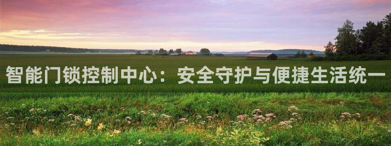 开丰娱乐注册登录不了：智能门锁控制中心：安全守护与便捷生活统