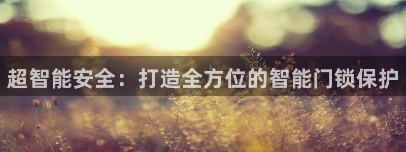 开丰娱乐注册：超智能安全：打造全方位的智能门锁保护