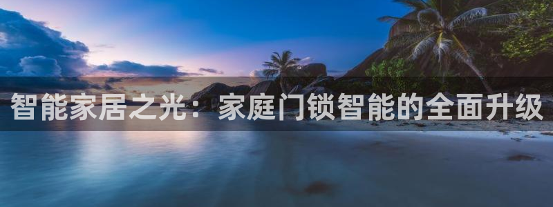 开丰娱乐平台地址查询：智能家居之光：家庭门锁智能的全面升级