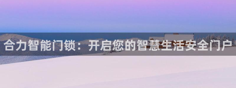 开丰娱乐姜333OO：合力智能门锁：开启您的智慧生活安全门户