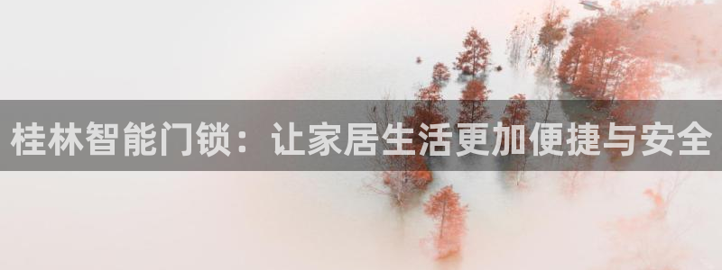 开丰娱乐更多平台：桂林智能门锁：让家居生活更加便捷与安全