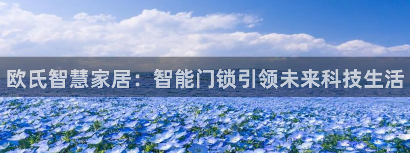 开丰娱乐登入地址是什么：欧氏智慧家居：智能门锁引领未来科技生