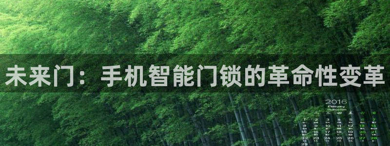 开丰娱乐官网首页：未来门：手机智能门锁的革命性变革