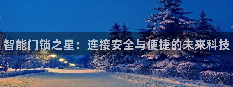 开丰娱乐网站官网：智能门锁之星：连接安全与便捷的未来科技